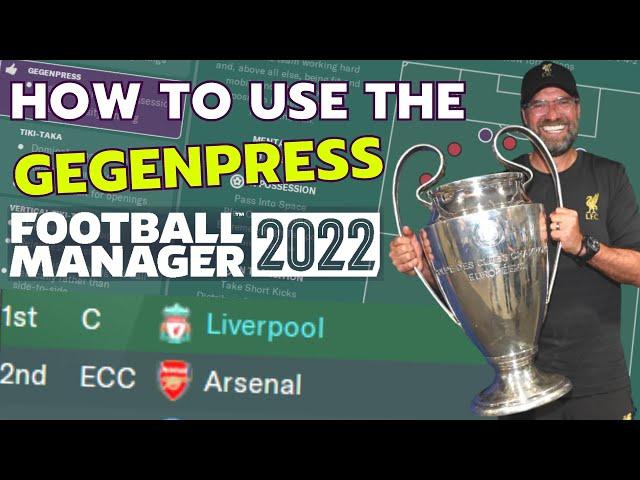 How to Use The GEGENPRESS In FM22! | Football Manager 2022 Tactics Guide