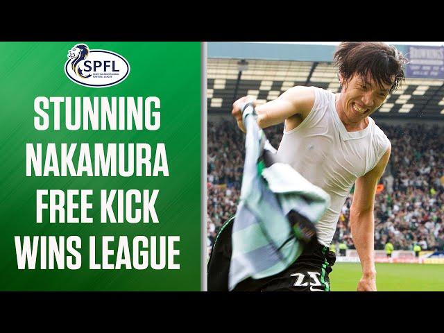 Incredible Nakamura Free Kick Clinches Title | SPFL