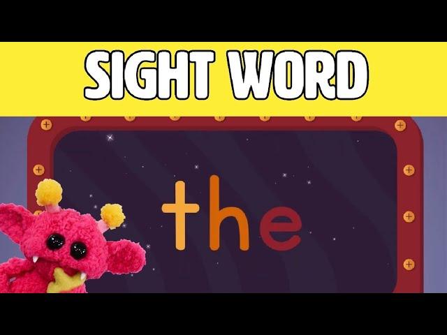 THE - Let's Learn the Sight Word THE with Hubble the Alien! | Nimalz Kidz! Songs and Fun!