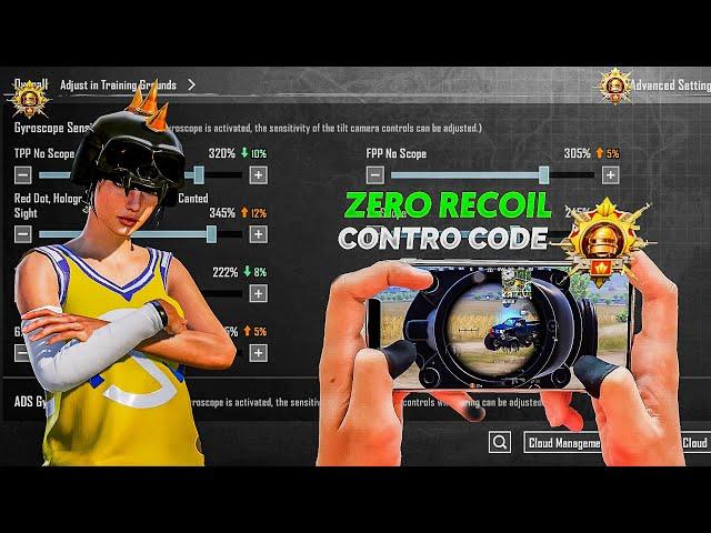 NewZero Recoil Sensitivity + 4 Finger Control Code Bgmi 3.5 New Update