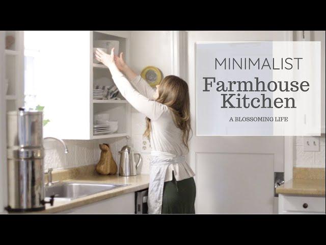 Minimalist Farmhouse Kitchen: Small Kitchen Tour