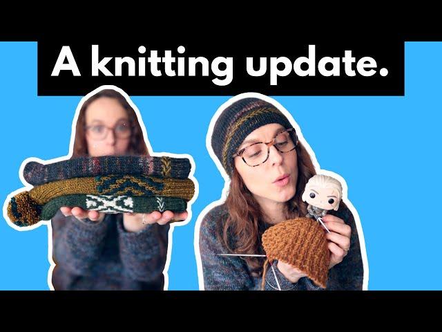 A good ol' fashioned KNITTING UPDATE! #knittingpodcast