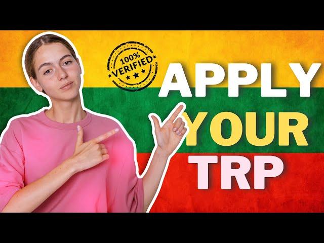 HOW TO APPLY FOR LITHUANIA TRP| GET TRP DIRECTLY | FULL PROCESS EXPLAINED | APPLY NOW