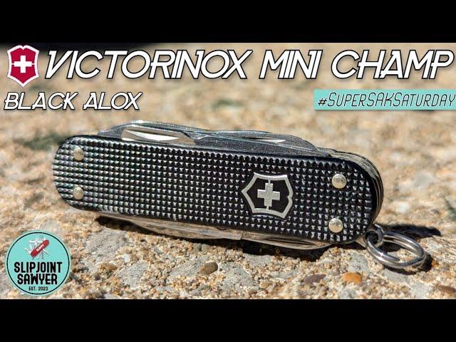 Victorinox Mini Champ Black Alox Swiss Army Knife - 0.6381.23 #supersaksaturday @ThriftyKaniffy