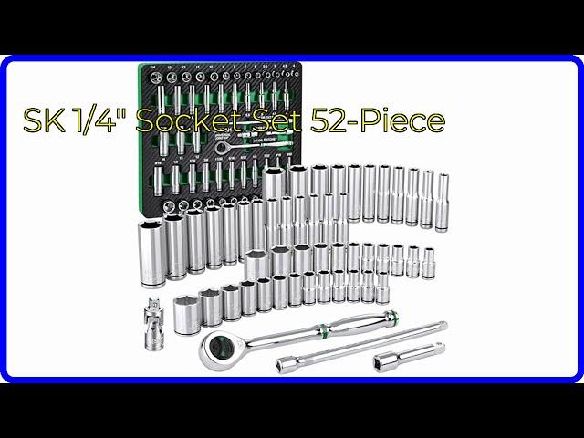 REVIEW (2024): SK 1/4" Socket Set 52-Piece. ESSENTIAL details.