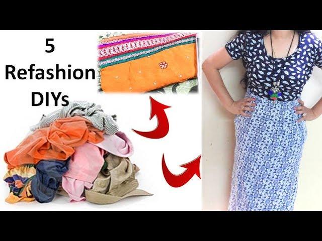 5 Cool ways to refashion your old clothes into something new @DIYPROCESSBYHEMA