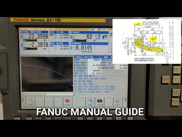 Fanuc Manual Guide | Quick program | CNC Lathe