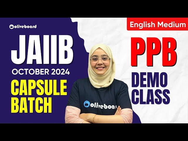 JAIIB PPB Capsule Batch Demo Class in English For JAIIB October 2024 | JAIIB PPB Marathon Class