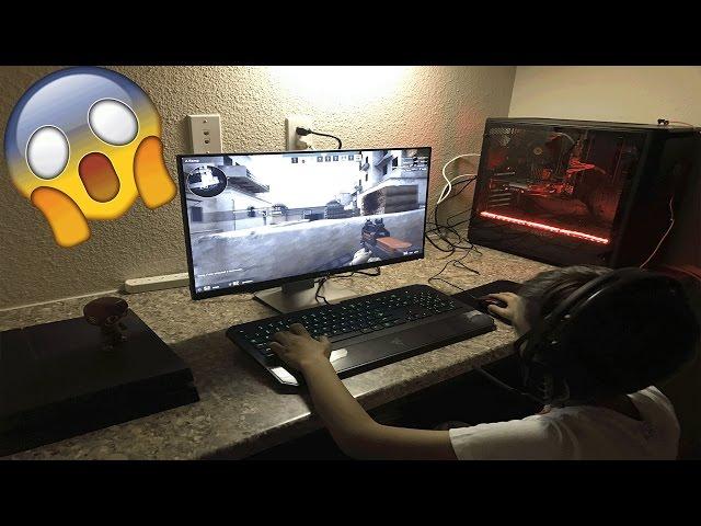 Little Brother Gets Surprised With New Gaming PC! (Reaction & Unboxing)