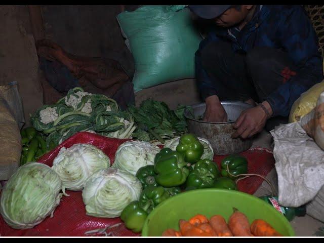 Cooking curry or food recipe of green vegetables || Nepali village