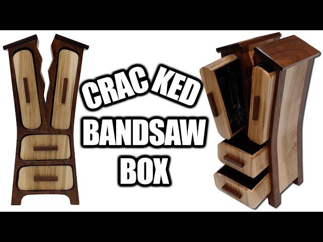 How to Make a Cracked Bandsaw Box (Jewelry Box) - Free Template