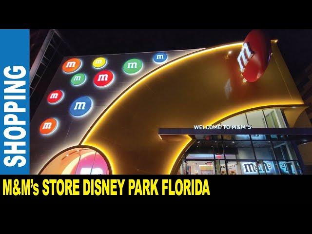 M&M's Store in Disney Springs Orlando Florida sweet candy shopping clothes toys gifts | Jarek in USA