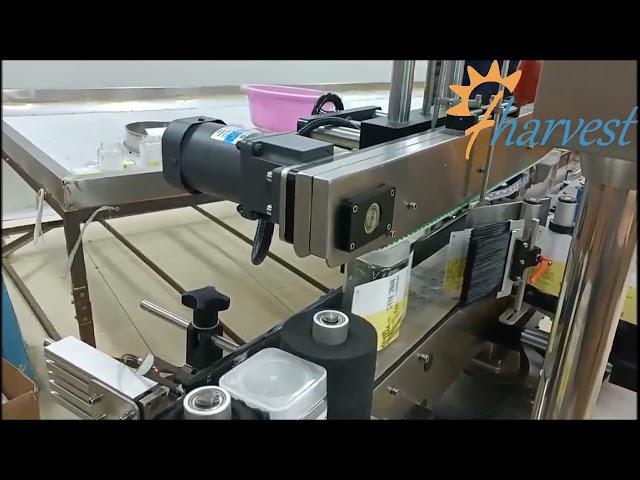 Kare Şişeler için Otomatik Etiketleme Makinesi Üç Taraflı, Kare Şişe Etiketleme Makinesi