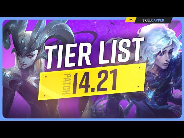 NEW TIER LIST for PATCH 14.21 - League of Legends