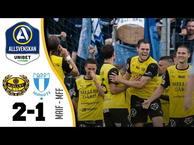 Höjdpunkter : Mjällby - Malmö FF 2-1 Allsvenskan