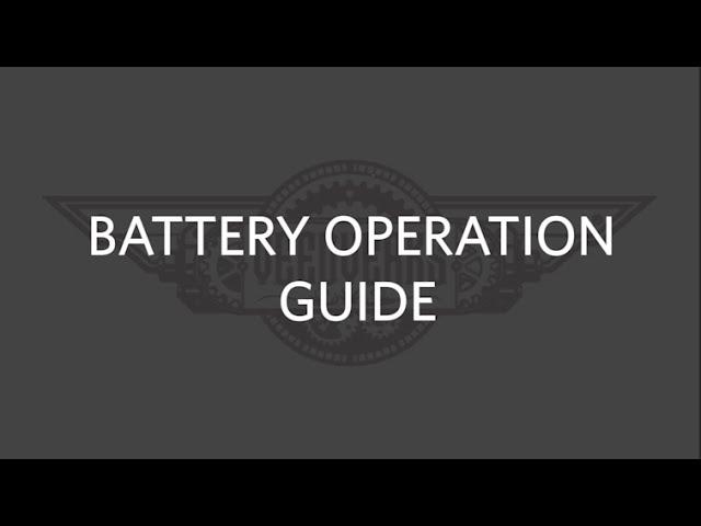 Veedverks Battery Operation Guide