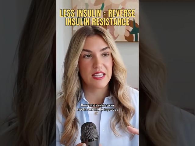 Less insulin means your insulin sensitivity will improve and your blood sugar will lower