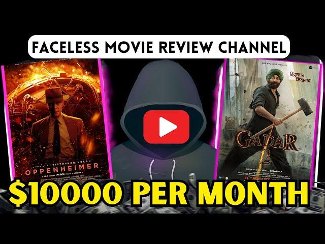 Create A Faceless Movie Review Channel On Youtube And Make $10000 Per Month. #facelesschannel