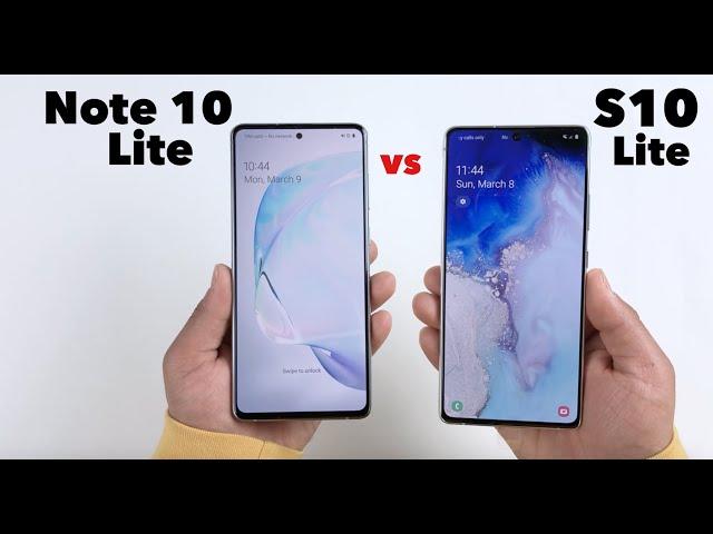 SAMSUNG S10 Lite vs Note 10 Lite | Speed Test | Size | Design | GamePlay Comparison