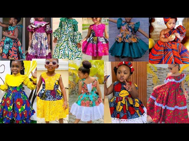 Ankara Gown Styles for Kids | Trendy 2024 Ankara Dresses for Children | Classy kids Ankara fashion