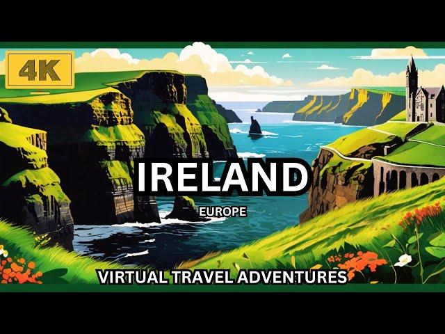 Ireland 4K Scenic Adventure Film With Beautiful Calming Music To Relieve Stress And Relaxation