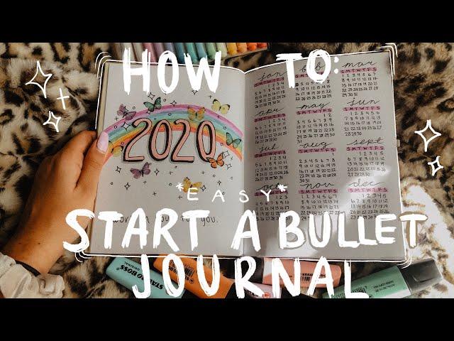 *EASY* HOW TO START A BULLET JOURNAL FOR BEGINNERS! MY SET UP FOR 2020 + TIPS & SUPPLIES I USE!