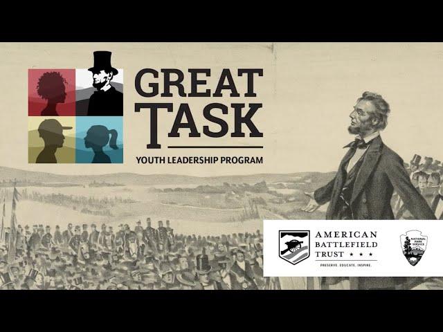 The Great Task Youth Leadership Program Virtual Challenge Video at Gettysburg