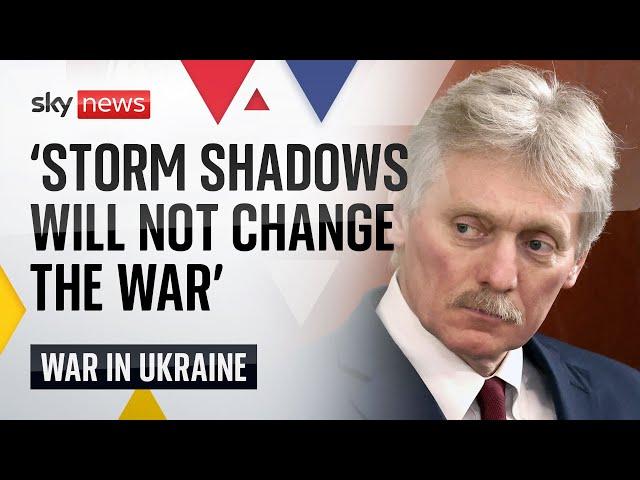 Ukraine War: Britain's supply of Storm Shadows to Kyiv 'extremely negative' - Kremlin spokesperson