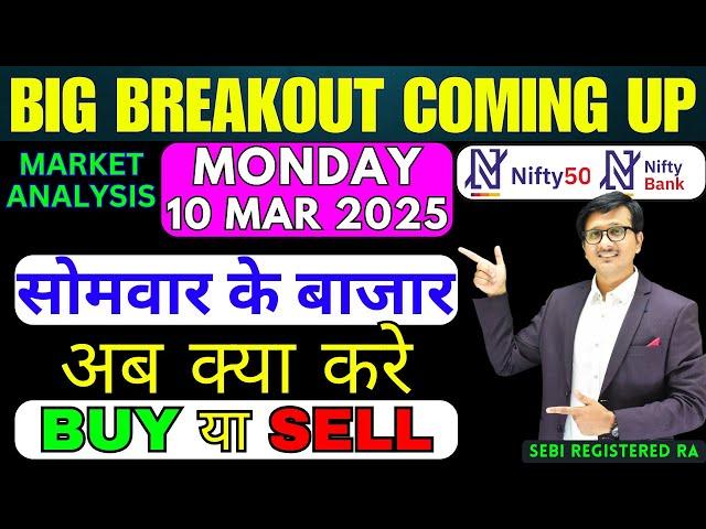 Nifty Prediction and Bank Nifty Analysis for MONDAY 10 MARCH 2025 | Nifty Bank nifty Tomorrow