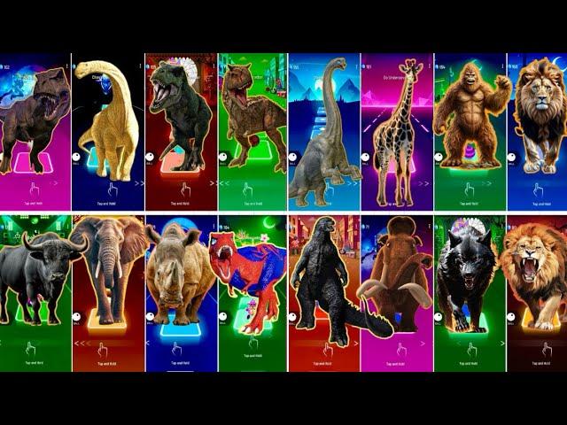  Megamix Dinosaur vs Jurassic World vs The Buffalo vs Godzilla | Coffin Dance 🪩