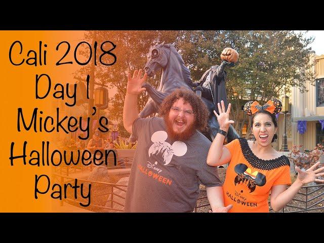 Cali 2018 - Day 1 Mickey's Halloween Party (Rain!)