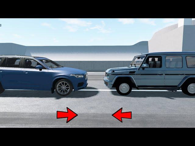 Volvo XC90 vs. Mercedes G-WAGON CRASH TEST - Realistic Car Crashes (BeamNG Drive)