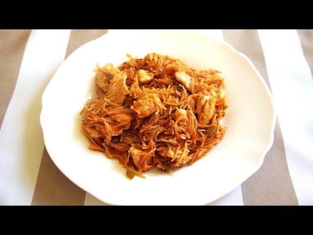 FIDEOS FRITOS CON PECHUGA DE POLLO FÁCILES Y DELICIOSOS