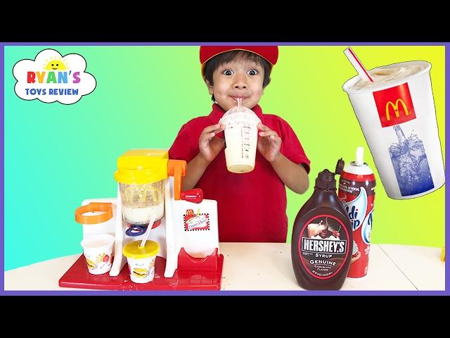 McDonald's Shake Maker & McDonald's Cash Register! Kids Pretend Play Food Happy Meal Surprise Toys