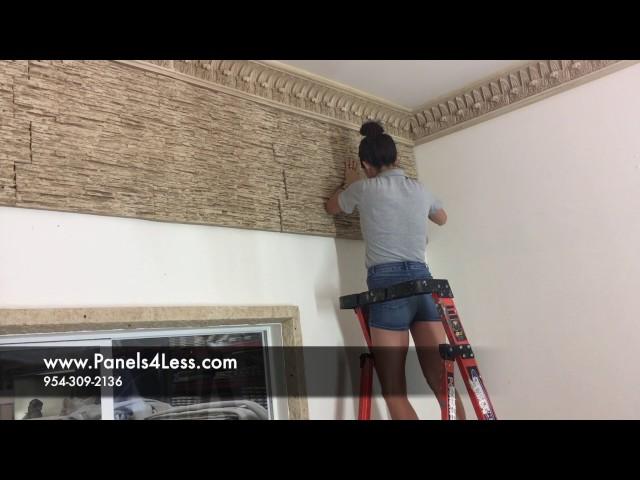 How to Install Contemporary Stone Wall Panel DIY