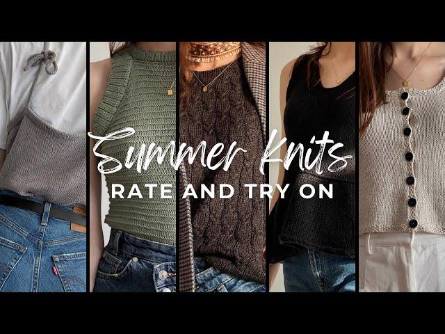 Ranking and trying on all my summer knits ️ | Flops and The best Garments