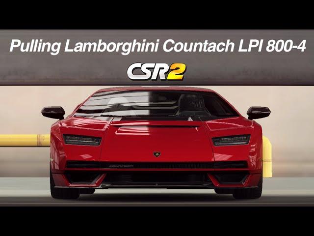 Pulling Lamborghini Countach LPI 800-4｜CSR Racing 2