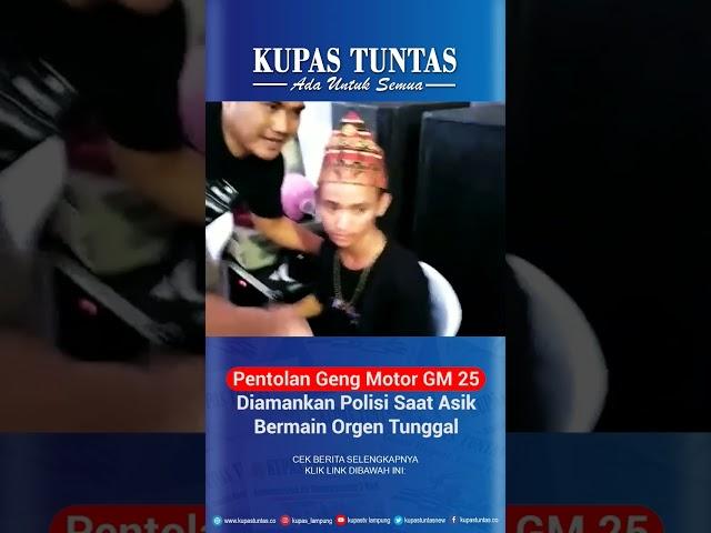 Polisi Tangkap Pentolan Geng Motor Di Bandar Lampung Saat Asyik Bermain Orgen