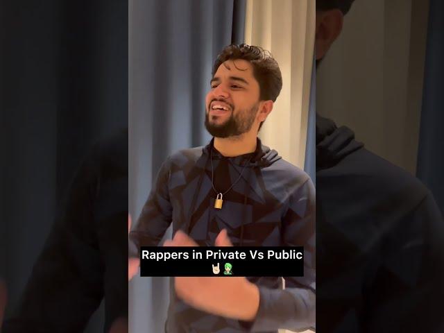 Rappers in Private Vs Public ‍ | Sachin Awasthi | #comedy #ytshorts #shorts #music #hiphop