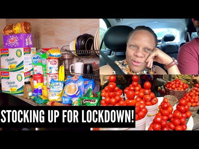 PANIC BUYING, STOCKING UP IN ABUJA, NIGERIA! | VLOG #47 | ALMA NGUR