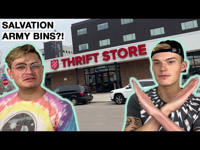 We Went to The Salvation Army Bins so You Don't Have to! [Comparing to Goodwill Outlet]