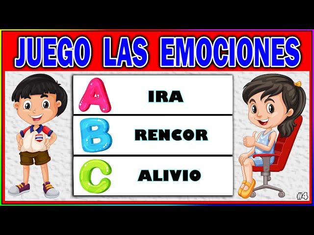 EMOCIONES en SITUACIONES  JUEGO Para NIÑOS  TEST Divertidos En EJEMPLOS Visuales