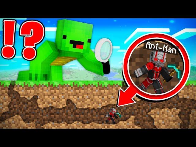 JJ Became a ANT MAN to СHEAT in Hide and Seek in Minecraft - Maizen JJ and Mikey