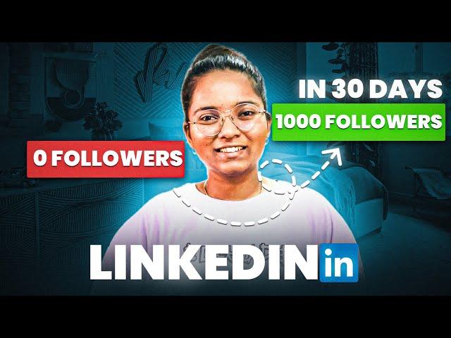 I Grew My LinkedIn From 0 To 1000 In 30 Days 