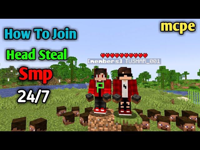 New Cracked Minecraft headsteal smp | How to join headsteal smp ip port java+pe+bedrock 