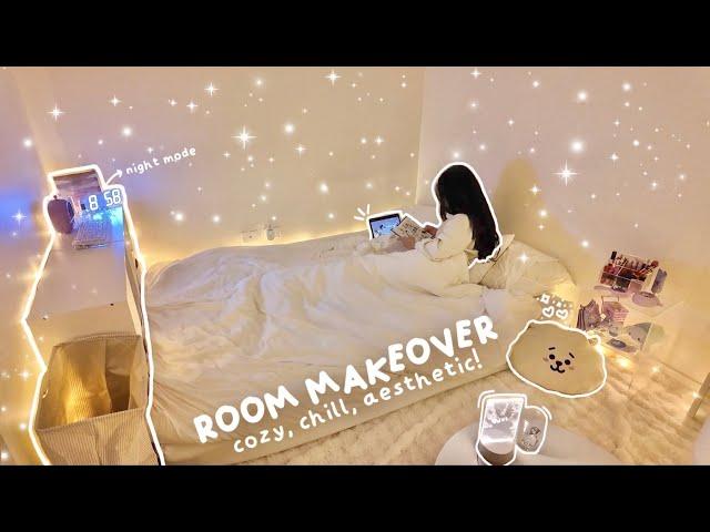 aesthetic room makeover + room tour️:  temu haul, cozy, decorating | pinterest inspired