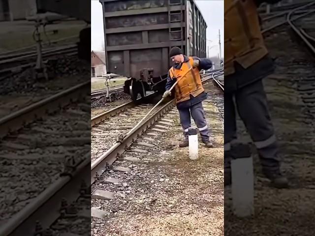 Simple device to stop a train