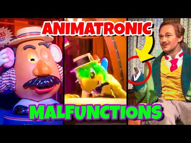 Top 10 Disney Fails & Animatronic Malfunctions Pt 10