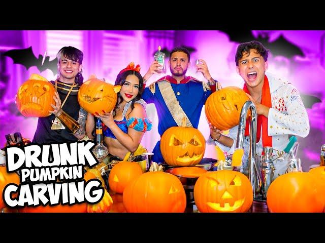 DRUNK PUMPKIN CARVING CONTEST W/ BLESIV & FABIO!  *DIRTY QUESTIONS ONLY*