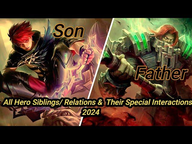 Mobile Legends Hidden VoiceLines & Sibling Heros 2024 |Mobile legends Edit (Re-uploaded)